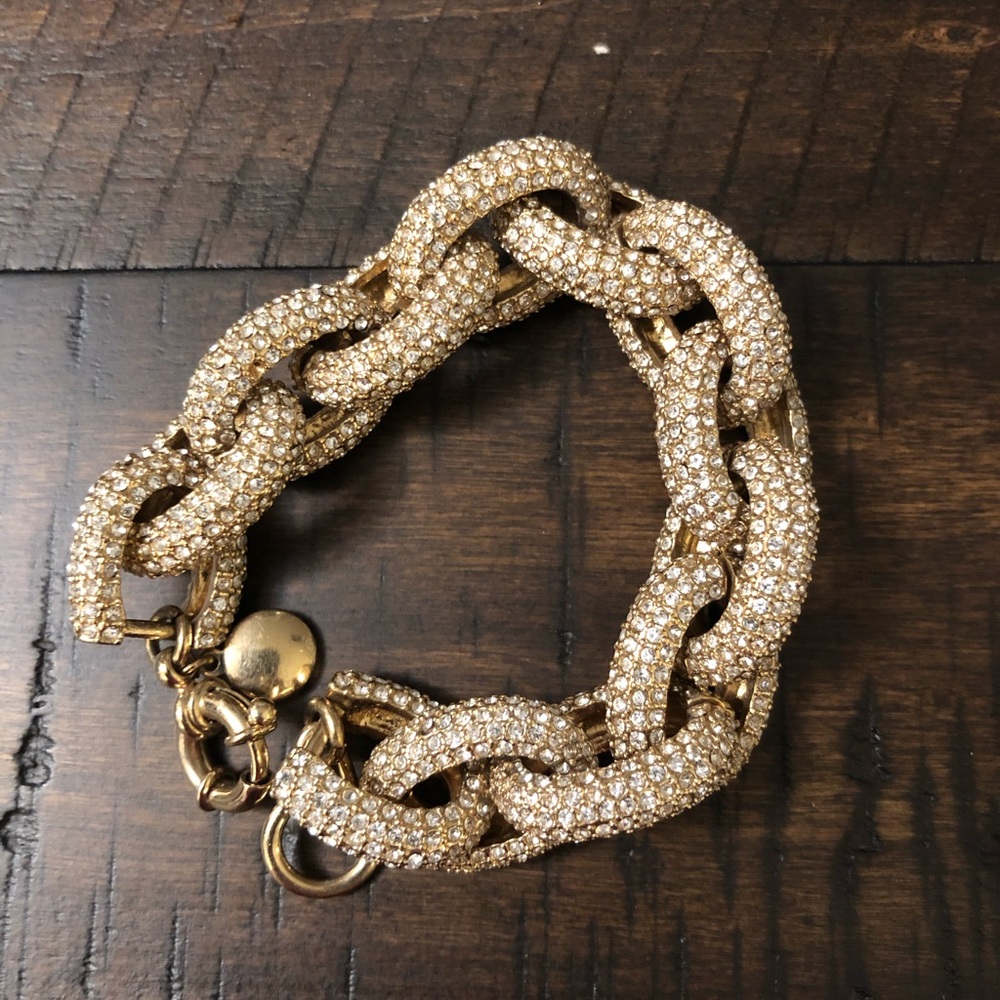 J. Crew Pave Link Bracelet
